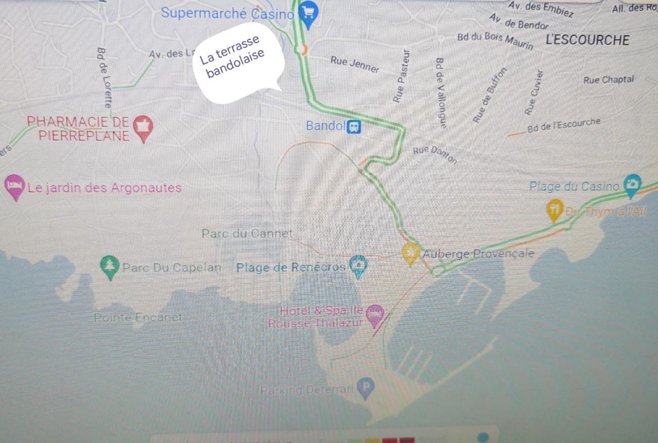La Terrasse Bandolaise Tout A Pied, Wifi, Clim, Parking Zewnętrze zdjęcie
